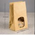 Brown Kraft Window Cookie Paper Bags (Packed 250's)